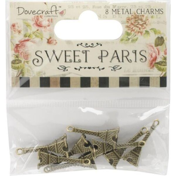 Dovecraft Sweet Paris Metal Charms Eiffel Tower