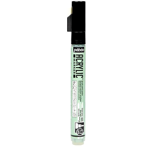 Pébéo Deco Acrylic Paint Marker 1.2mm Green Grey