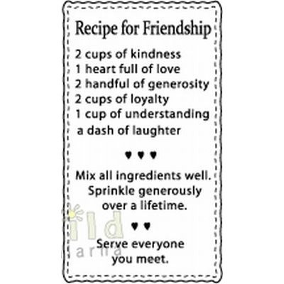 Bildmalarna Recipe for Friendship