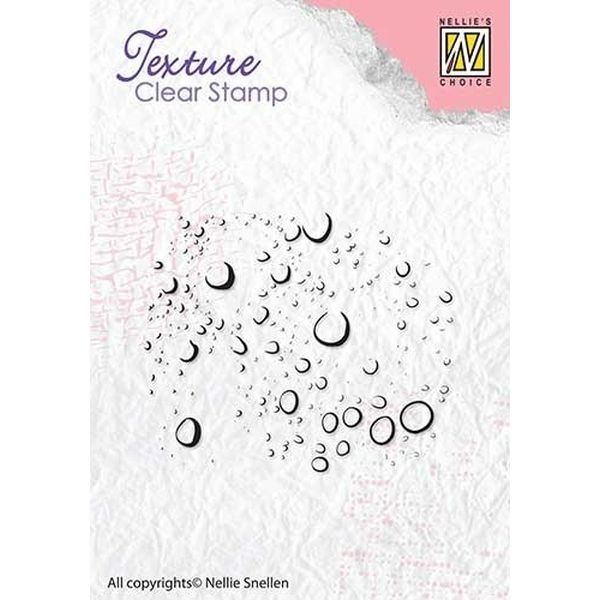 Nellie´s Choice Texture Clearstamp Raindrops