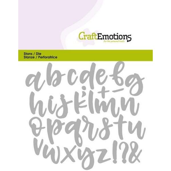 Craft Emotions Dies Handlettering Alphabet Lowercase