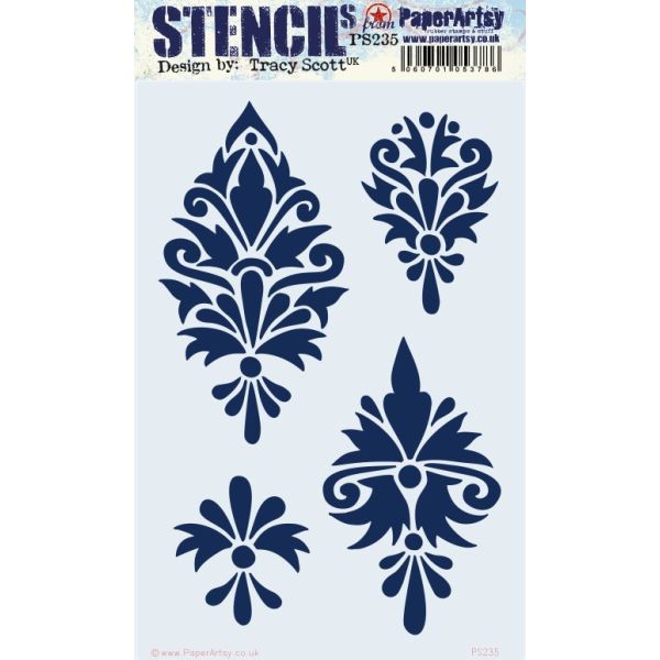 Paper Artsy Stencil Large 235 by Tracy Scott