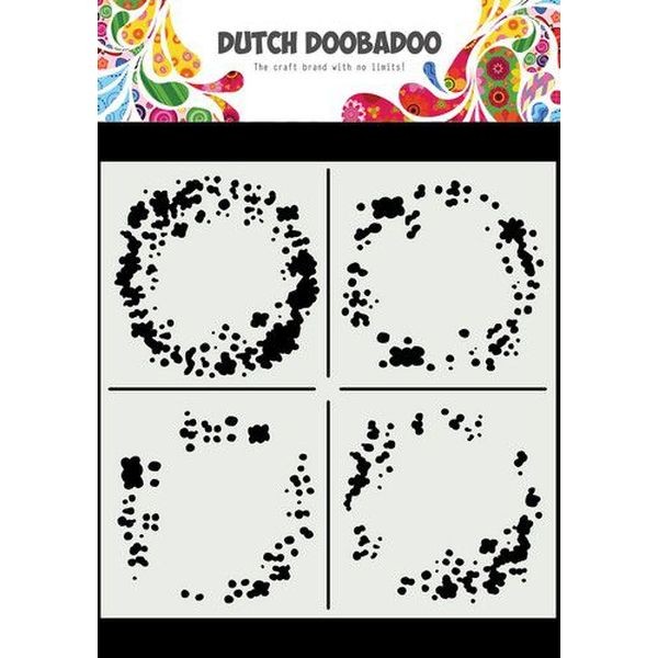 Dutch Doobadoo Mask Stencil 6x6 Circle Grunge