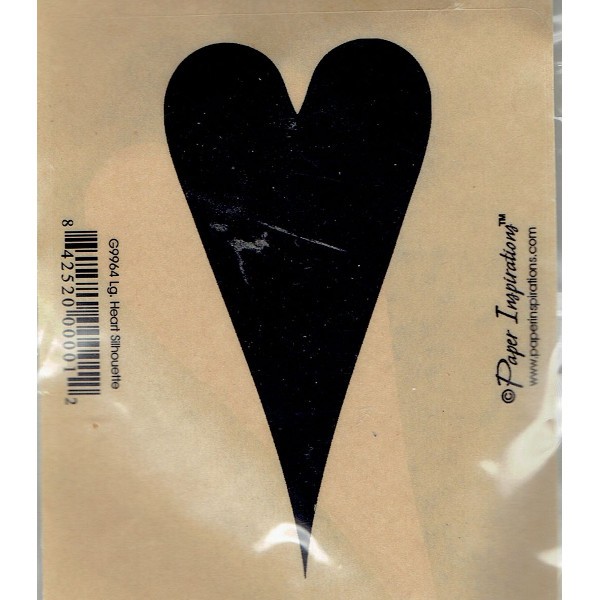 Paper Inspirations Clingstamp Large Heart Silhouette