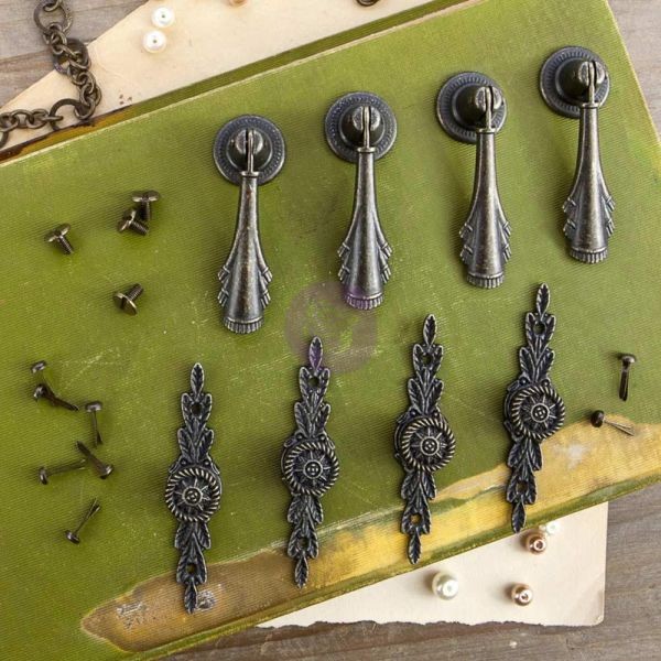 Frank Garcia Memory Hardware Embellishment Chambrey Antique Pulls