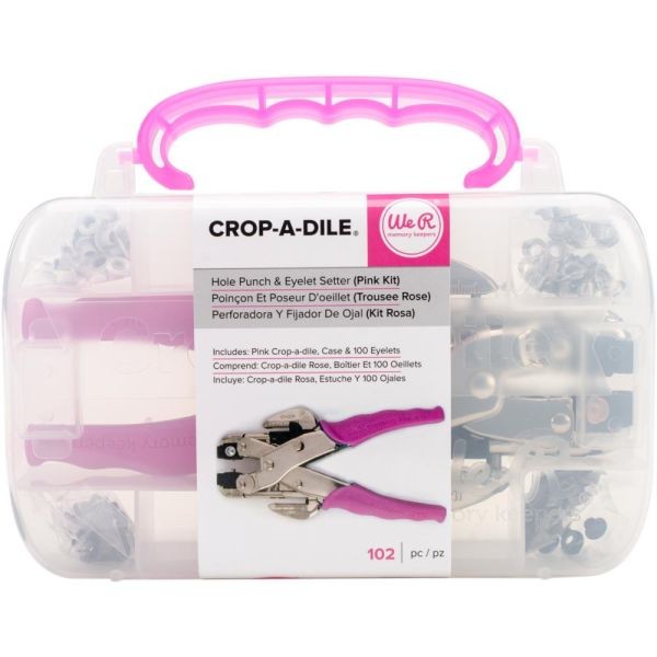 WeR Memory Keepers Crop-a-Dile Punch Kit PINK