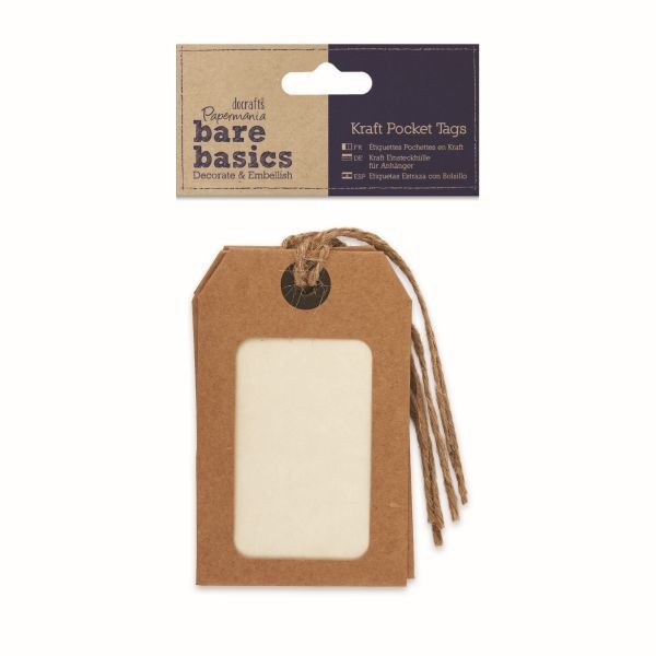 Papermania Bare Basics Kraft Pocket Tags