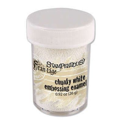 Stampendous Fran-Tage Embossing Enamel Chunky White