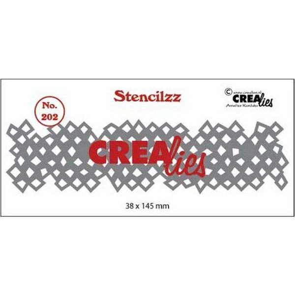 CreaLies Stencilzz No. 202 Wonky Squares