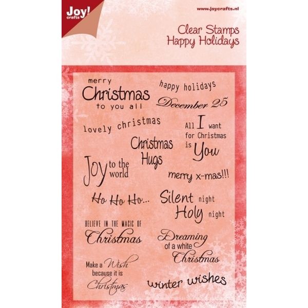 Joy! Crafts Clear Stamps A6 Happy Holidays