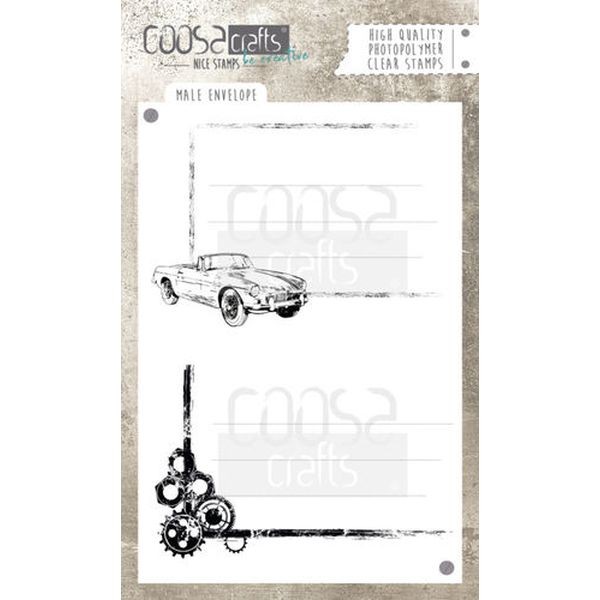 Coosa Crafts Clearstamps A6 Male Envelope