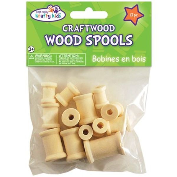 Craftwood Wood Spools Natural