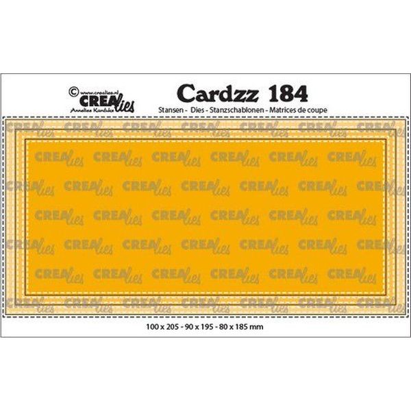 CreaLies Cardzz No.184 Slimline D Stitch