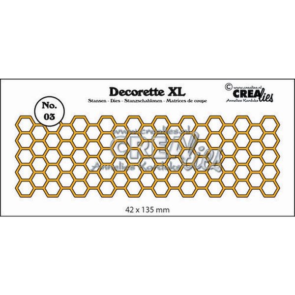 CreaLies Decorette XL No. 03 Honeycomb