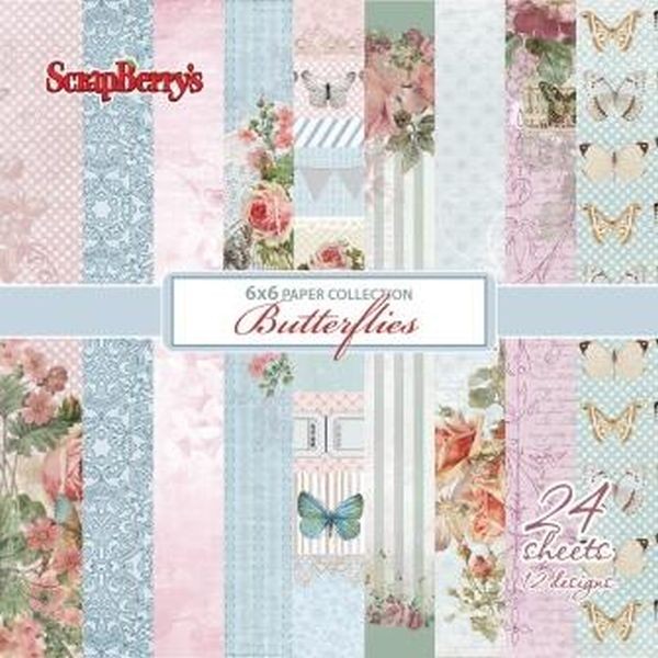 ScrapBerry´s Paperpack 6x6 Butterflies