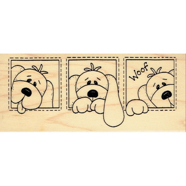 Great Impressions Wood-Mounted Rubberstamp Woof