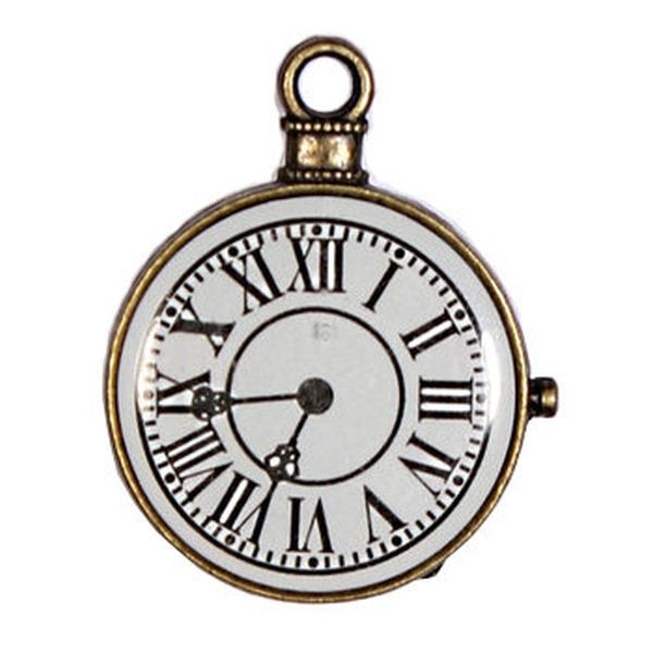 ScrapBerry´s Metal Embellishment-Set (5) Big Vintage Clock