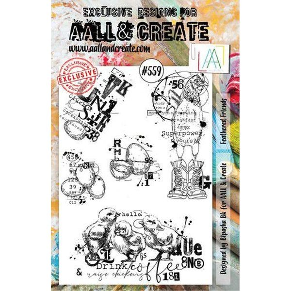 AALL & Create Clearstamps A5 No. 559 Feathered Friends