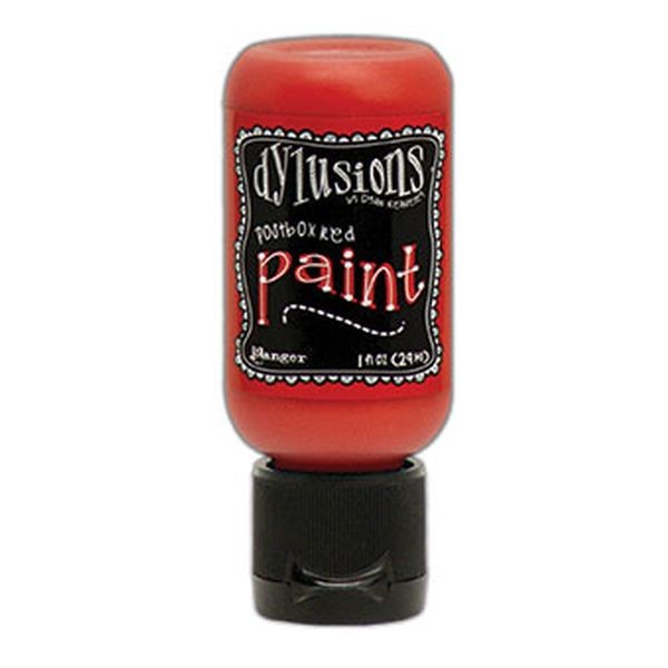 Dylusions Flip Cap Paint Postbox Red