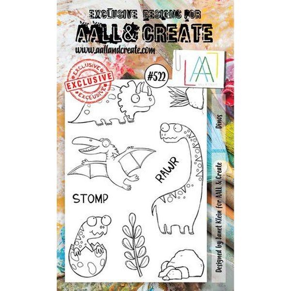 AALL & Create Clearstamps A6 No. 522 Dinos