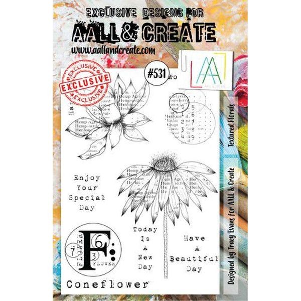 AALL & Create Clearstamps A5 No. 531 Textured Florals