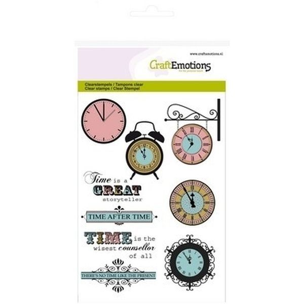 Craft Emotions Clearstamps Clocks