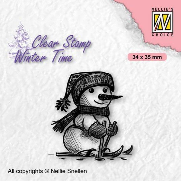 Nellie´s Choice Winter Time Clearstamp - Snowman 6