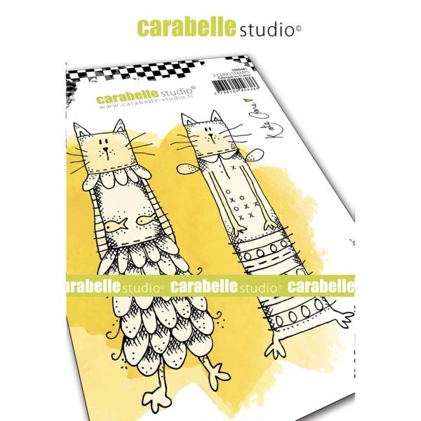 Carabelle Studio Tampon Art Stamp A6 Kooky Cats