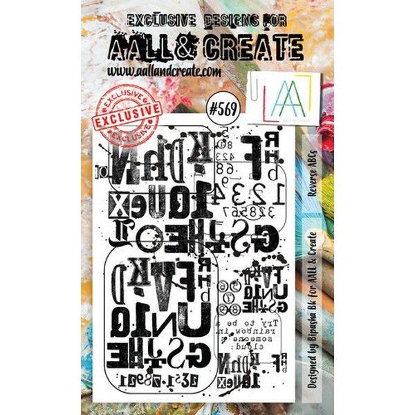 AALL & Create Clearstamps A6 No. 569 Reverse ABCs