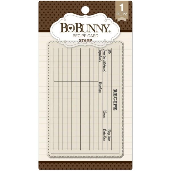 BoBunny Press Essentials Stamps Recipe Card
