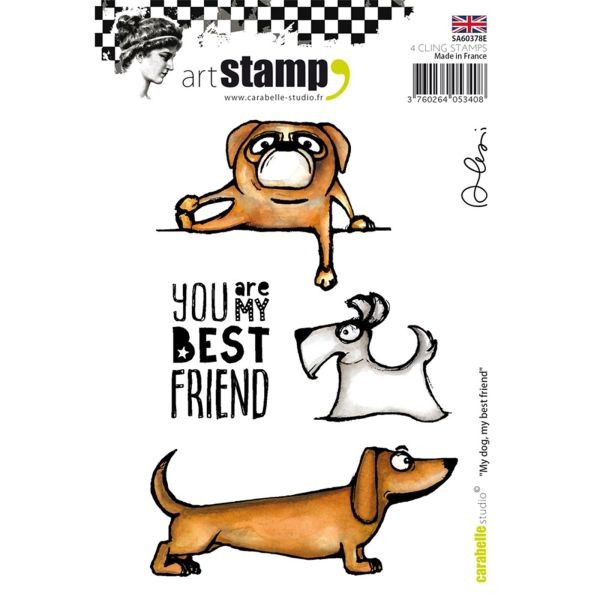 Carabelle Studio Tampon Art Stamp A6 My Dog, my Best Friends