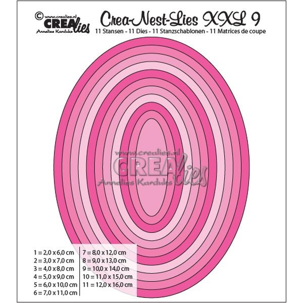 CreaLies Crea-Nest-Lies XXL No. 09 Basic Ovals