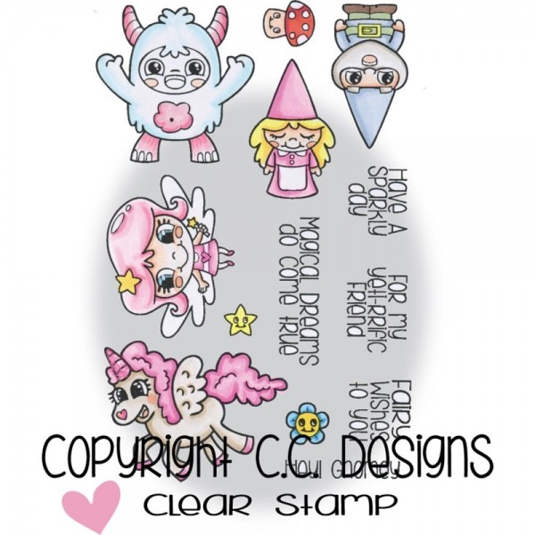 C.C. Designs Clear Stamps Mythical Cuties
