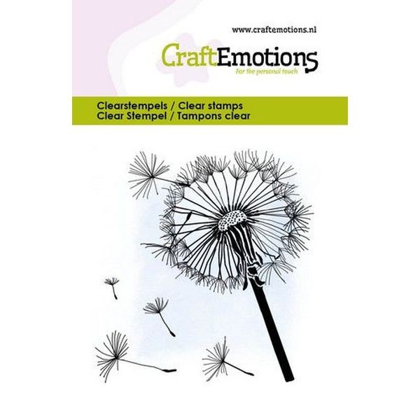 Craft Emotions Clearstamps 6x7 Dandelion