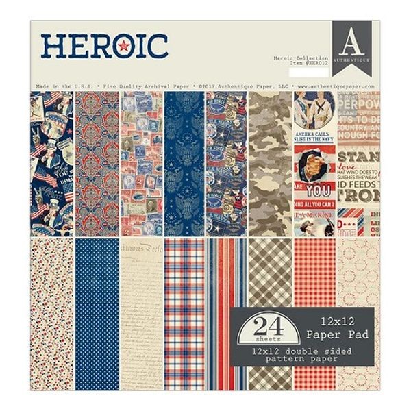 Authentique HEROIC Paper Pad 12x12