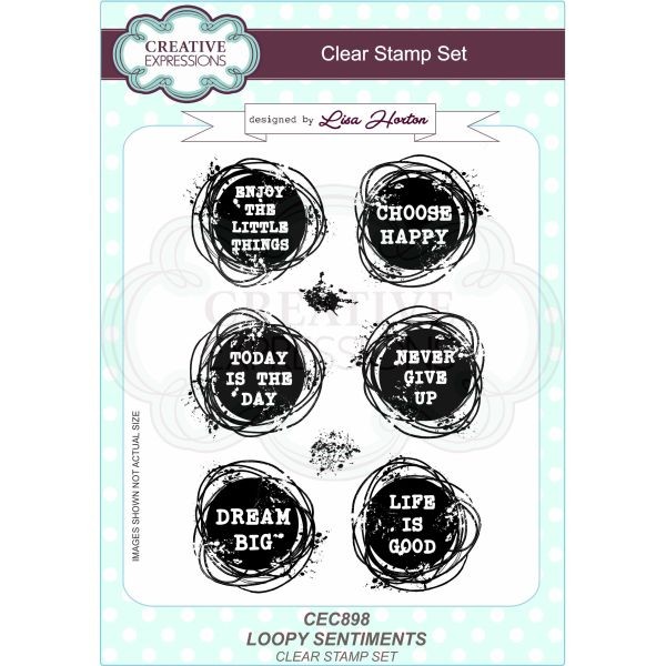 Creative Expressions Clearstamps Loopy Sentiments