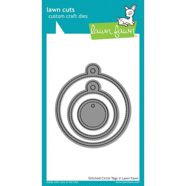 Lawn Fawn Stitched Circle Tags