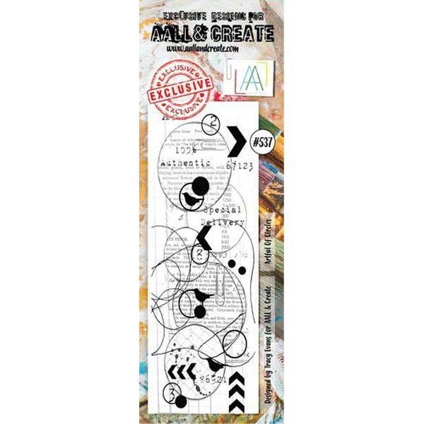AALL & Create Border Clearstamps No. 537 Artful of Circles