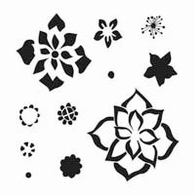 TCW Template 6x6 by Balzer Designs Layered Flowers