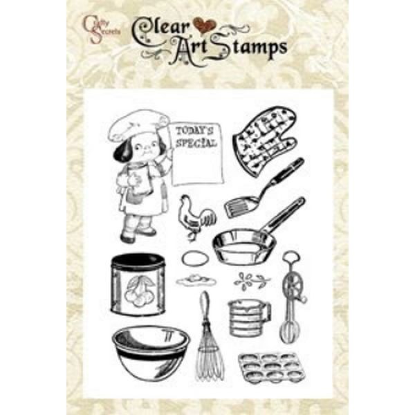 Crafty Secrets Clear Art Stamps Little Chef