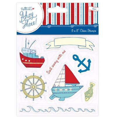 Papermania Ahoy There Clearstamps Sail Away with Me