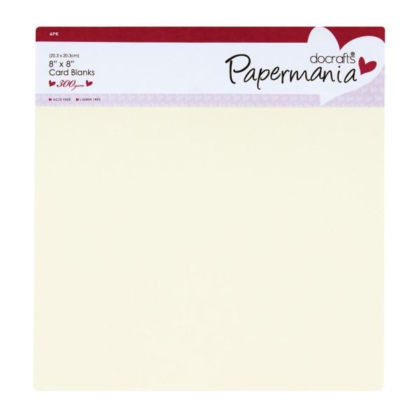 Papermania Cards & Envelopes 8x8 Cream