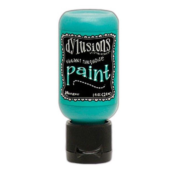 Dylusions Flip Cap Paint Vibrant Turquoise