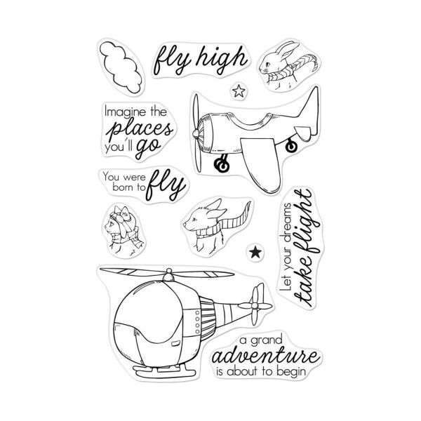 Hero Arts Poly CLEAR Fly High Animals
