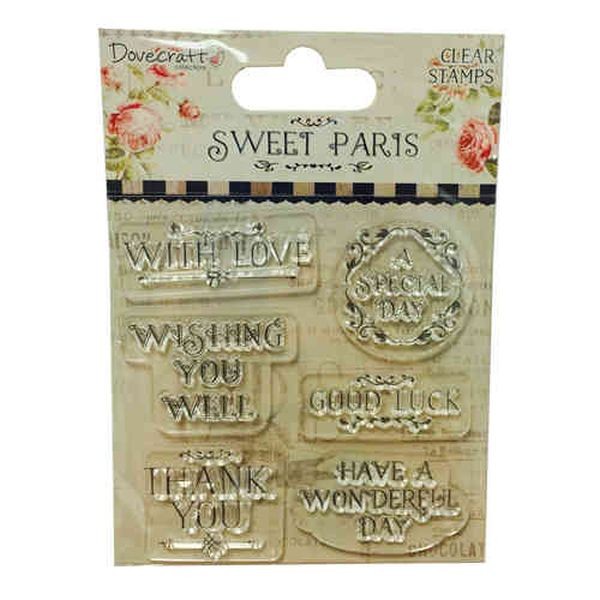 Sweet Paris Clearstamps Sentiments