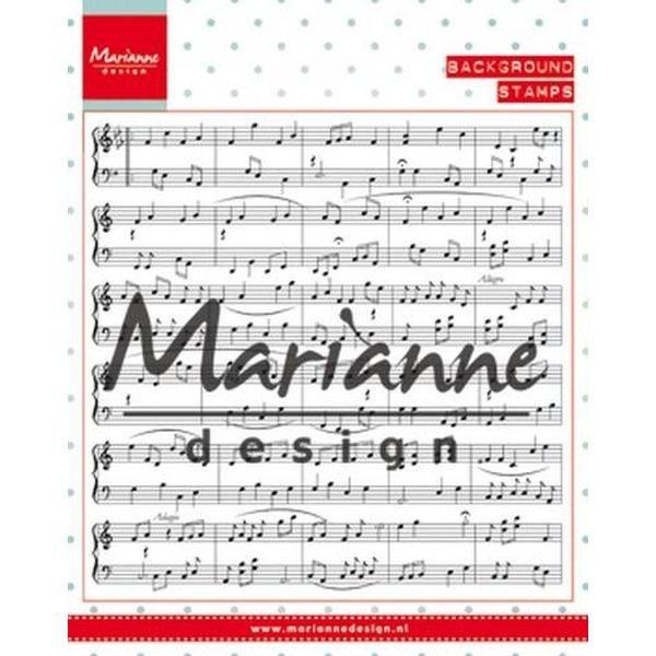 Marianne D Background Clearstamps Music Notes
