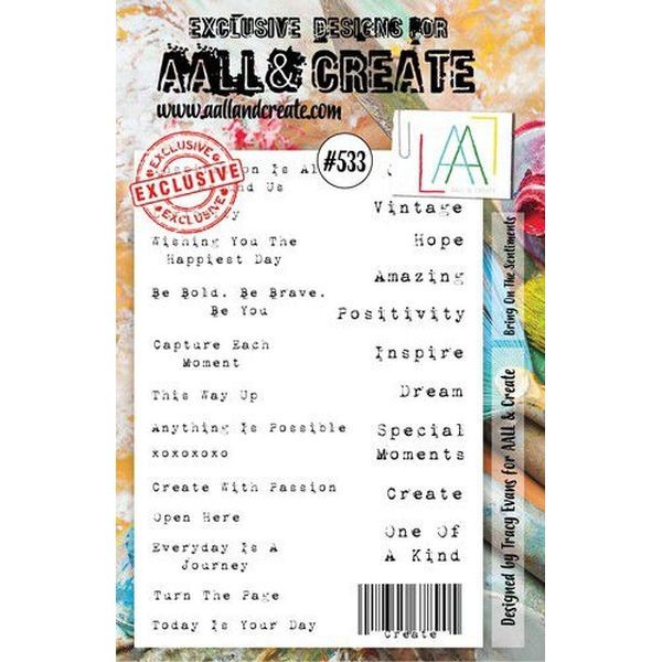 AALL & Create Clearstamps A5 No. 533 Bring on the Statements