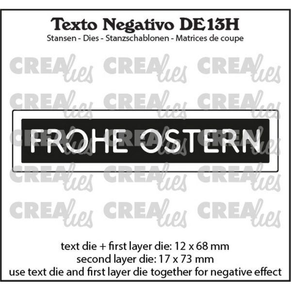 CreaLies Texto Negativo No. 13H Frohe Ostern
