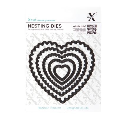 XCut Nesting Dies Scalloped Heart