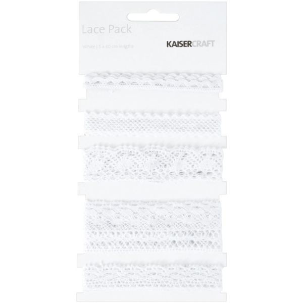 Kaisercraft Lace Pack White